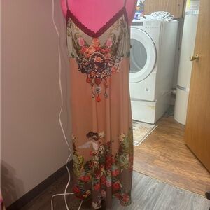 SHEIN Multicolor Floral Midi Dress